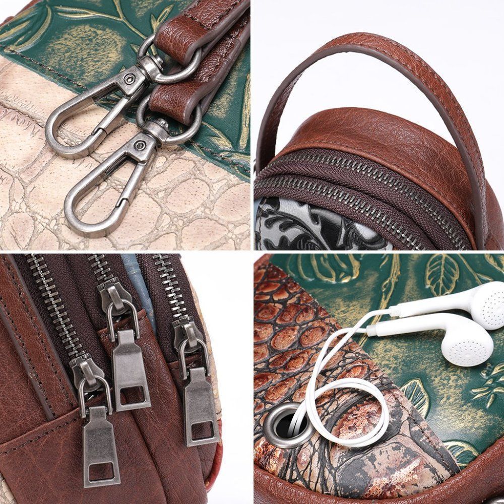 Leather Cross Body Patchwork Bag - Picture 7 of 13